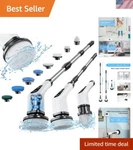 Electric Spin Scrubber With 12-54IN Extendable Handle & Fast Charging Technology. Fixed Price $70.19.