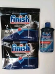 Finish Quantum Advanced Clean Dishwasher Pods, 2 X 14 Tabs + Rinse Aid 80 Washes. Fixed Price $24.99.