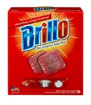 18 Pads - Brillo Steel Wool Scouring Soap Pots Pans Grills Dishes Kitchen. Fixed Price $5.09.