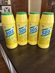 4X Sos Cleanser Powder With Power Of Clorox Bleach Lemon Fresh Scent New 21OZ. Fixed Price $49.99.