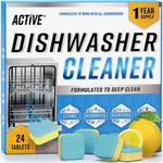 Dishwasher Cleaner And Deodorizer Tablets - 24 Pack Deep Cleaning Descaler Pods. Fixed Price $33.71.