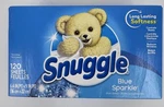 Snuggle Blue Sparkle Fabric Softener Dryer Sheets 120 Count Fresh Laundry Scent. Fixed Price $5.99.