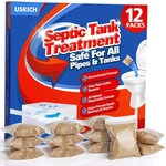 Septic Tank Treatment - Year Supply Of Safe 12PACK, Black. Fixed Price $14.76.