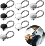 9PCS Elastic Collar Extenders For Mens Shirts, Flexible Black, Silver, White. Fixed Price $8.55.