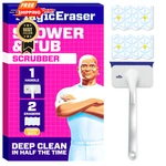 Mr. Clean Magic Eraser Shower & Tub Scrubber, 1 Device + 2 Refills, White. Fixed Price $23.99.