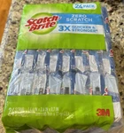 Scotch-brite Zero Scratch Blue Scrub Sponges 24 Individual Wrapped. Fixed Price $32.79.