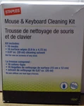 Mouse & Keyboard Cleaning Kit (staples #18247) 16 Wipes Swabs Solvent. Fixed Price $6.99.