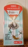 New 2 Pack Drain Wig Shower Catches Hair, Prevents Clogs. Fixed Price $12.99.