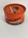 Vintage Butcher's Boston Polish Amber Paste Wax 16 Oz 85% Full Tin Can. Fixed Price $25.19.