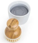 Grove Collaborative Bubble Up Soap Dispenser & Dish Brush Set White, Ergonomic. Fixed Price $10.00.
