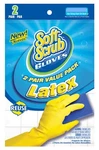 Latex Gloves, Yellow With Flocked Lining, Small, 2-PR. 12321-26. Fixed Price $11.69.