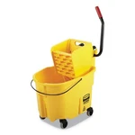 Rubbermaid Wavebrake 2.0 Bucket/wringer Combo, Side-press, 35QT, Yellow. Fixed Price $157.03.