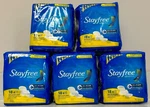 5 Stayfree Ultra Thin Regular Pads W/ Wings 18 Each 90 Total. Fixed Price $97.97.