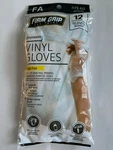 Firm Grip Pro Disposable Vinyl Gloves ( 12 ) Use For Painting Primi. Fixed Price $7.99.