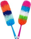 Pack 22-INCH Rainbow Reusable Microfiber Dusters,bendable And Color. Fixed Price $11.05.