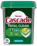 Cascade Total Clean Actionpacs, Dishwasher Detergent, Fresh Scent (95 Ct.). Fixed Price $28.99.