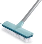 Boomjoy Floor Scrub With Long Handle, 2 In 1 Scrape Brush, Blue. Fixed Price $27.99.
