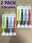 Handy Helpers Multi-purpose Round Head Scrub Brushes 2 Pack 8. Fixed Price $13.00.