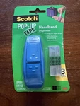 Scotch Pop-up Tape Handband Dispenser With 3 Refills 225 Strips New. Fixed Price $34.99.