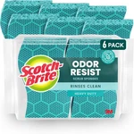 Scotch-brite Odor Resist Heavy Duty Scrub Sponge, Dishwasher-safe Kitchen. Fixed Price $14.56.