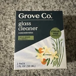 Grove Co. Glass Cleaner Concentrates Streak-free Wild Grass & Neroli 2PK New. Fixed Price $8.00.
