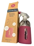 Grove Co. Reusable Glass Cleaning Bottle 16 Fl Oz - Purple Silicone Bottom Nib. Fixed Price $7.50.