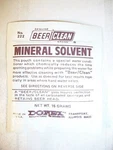 Beer Clean Mineral Solvent Powder -- 16 Gram Packets 100 Per Case. Fixed Price $32.00.