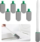 Pumice Toilet Bowl Cleaner With Handle, 1 Wand + 6 Stones, Gray. Fixed Price $14.76.