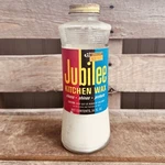 Vintage Jubilee Kitchen Wax 14OZ Glass Bottle 3/4 Full. Fixed Price $7.99.
