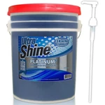 Ultra Shine 3X Platinum Dishwashing Liquid - Grease Remover, 5 Gallon, Blue. Fixed Price $72.99.