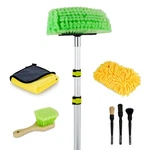 10FT Car Wash Brush With Long Handle, Cleaning Kit Telescoping Pole .... Fixed Price $77.45.
