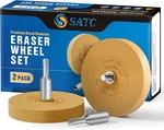 Satc Decal Remover Eraser Wheel 2PACK Rubber With Drill Adapter. Fixed Price $31.93.