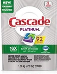 Cascade Platinum Actionpacs, Dishwasher Detergent Pods, Fresh Scent (92 Ct.). Fixed Price $44.95.