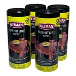 (4) Weiman Lemon Scent Wood Furniture Cleaner And Polish Wipes 30- 7" X 8". Fixed Price $40.00.