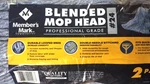 Two Per Pack/large Commercial #24 Mophead Members Mark. Fixed Price $15.50.