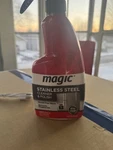 Magic Stainless Steel Cleaner + Polish Spray Bottle - Discontinued. Fixed Price $60.00.