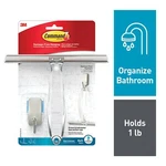Command Squeegee Hook Stainless Steel Satin NICKEL,BATH32-SS-ES. Fixed Price $17.99.