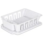 Sterilite 2-PIECE Large Sink Set Dish Rack Drainer, White 18 3/4" X 13. Fixed Price $31.50.
