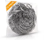 12PACK Upgraded Steel Wool Scrubbers - Premium Stainless Scrubber,.... Fixed Price $13.35.