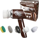 Horsepower Scrubber, Waterproof, Electric Power, Spins 350 Rpm, Brush Heads. Fixed Price $57.80.