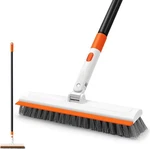 Newe Floor Brush With Long Handle, 2 In 1 Stiff Bristles Scrubber White. Fixed Price $23.58.
