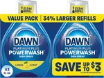 Powerwash Lemon Dish Spray, Liquid Soap 2 Refills, 43 Fl Oz. Fixed Price $27.33.
