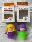 Lot Of 2 New Metro Angry Mama Microwave Steam Cleaner 1 Green Purple. Fixed Price $7.99.