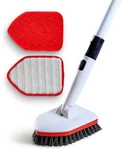 Shower Scrubber 3 1 Extendable Long Handle 58" Cleaning Brush - Non Scratc.... Fixed Price $43.90.