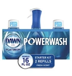 Dawn Platinum Powerwash Dish Spray, Fresh Scent (1 & 2 Refills, 16 Oz. Ea). Fixed Price $24.99.