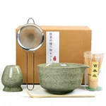 Matcha Whisk Set, 17OZ Ceramic Bowl With Spout, Bamboo Scoop And Stain.... Fixed Price $17.09.