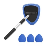 Windshield Cleaning Tool, Car Window Cleaner With Extendable Long Handle Blue. Fixed Price $14.76.