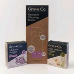Grove Co. Reusable Glass Cleaning Bottle 16 Fl Oz (purple) & 4-PACK Concentrates. Fixed Price $24.50.