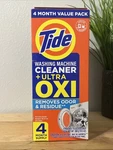 Tide Washing Machine Cleaner Oxi Enhanced Remove Odor Residue 4 Month Value Pack. Fixed Price $14.95.