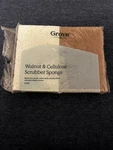 Grove Collaborative Walnut & Cellulose Scrubber Sponge 2 Pack Nip. Fixed Price $15.00.